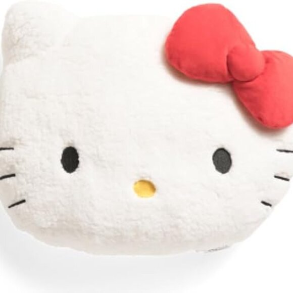 Hello Kitty 15"x20" Sherpa Head Decorative Pillow - Picture 1 of 3